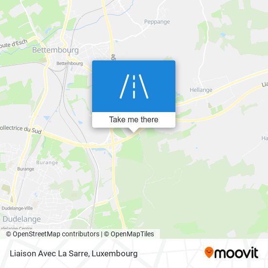 Liaison Avec La Sarre map
