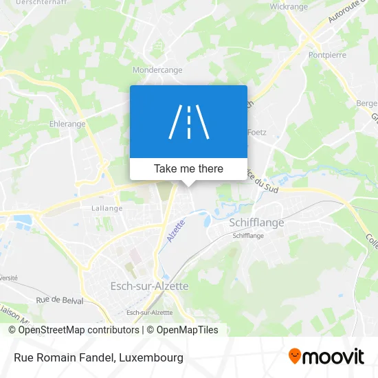 Rue Romain Fandel map