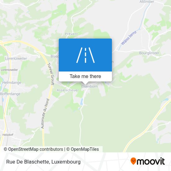 Rue De Blaschette map