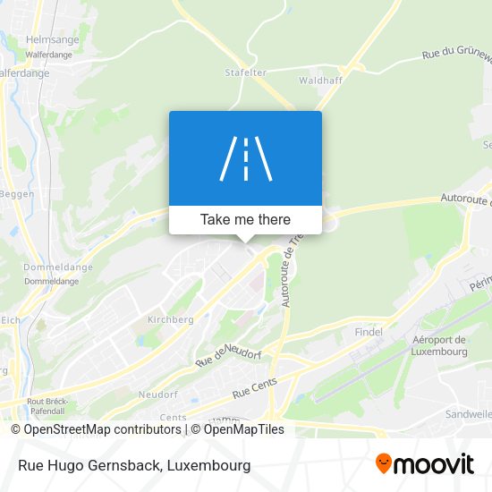 Rue Hugo Gernsback map