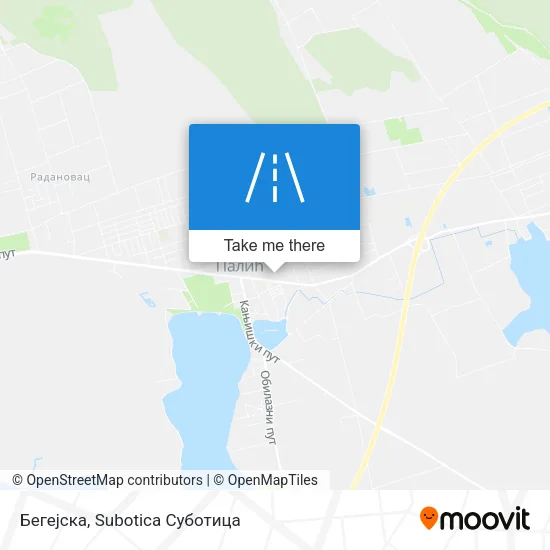 Бегејска map