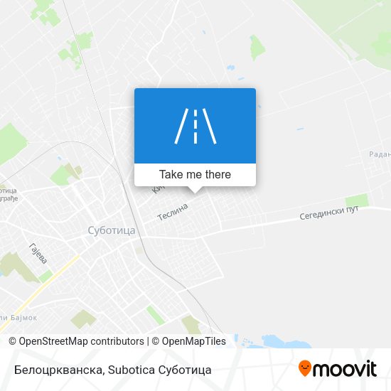 Белоцркванска map