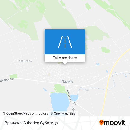 Врањска map