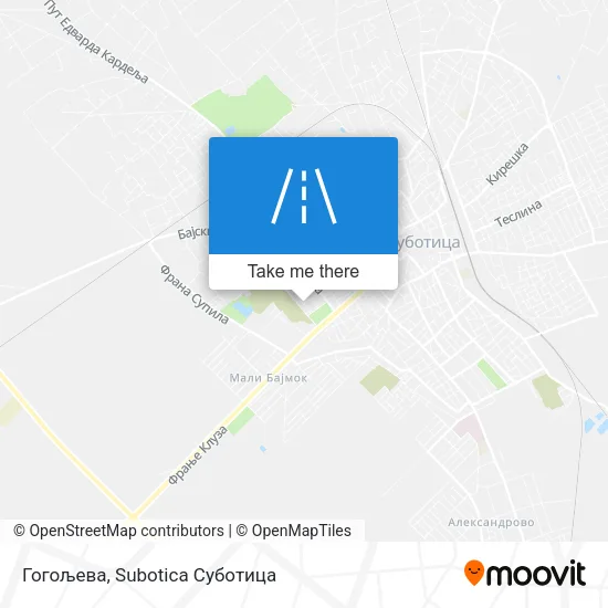 Гогољева map