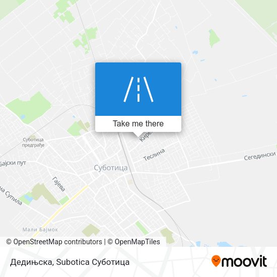 Дедињска map