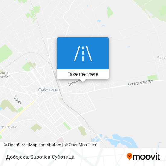 Добојска map