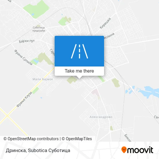 Дринска map
