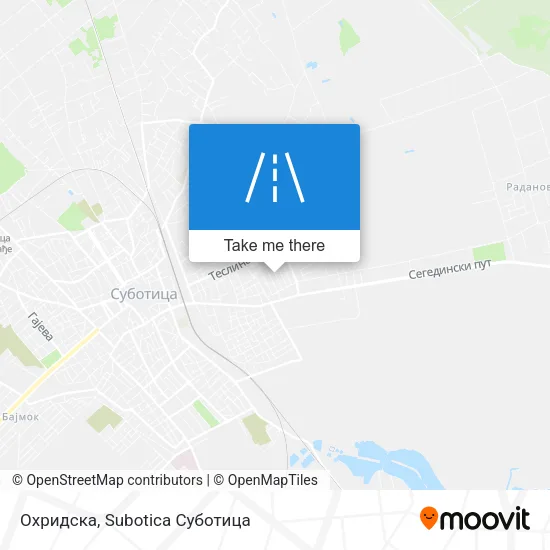 Охридска map