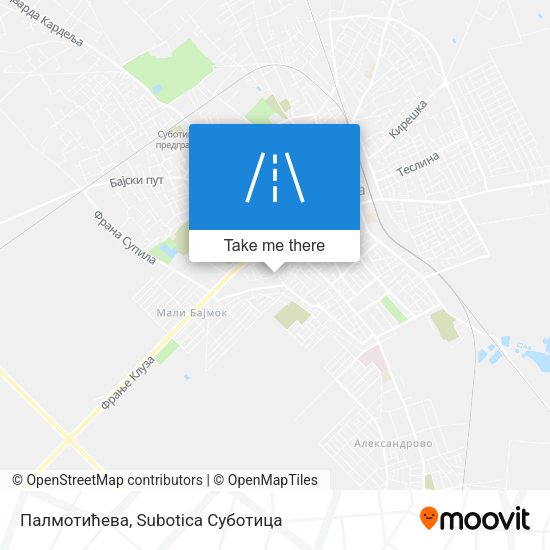 Палмотићева map