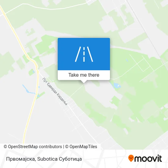 Првомајска map