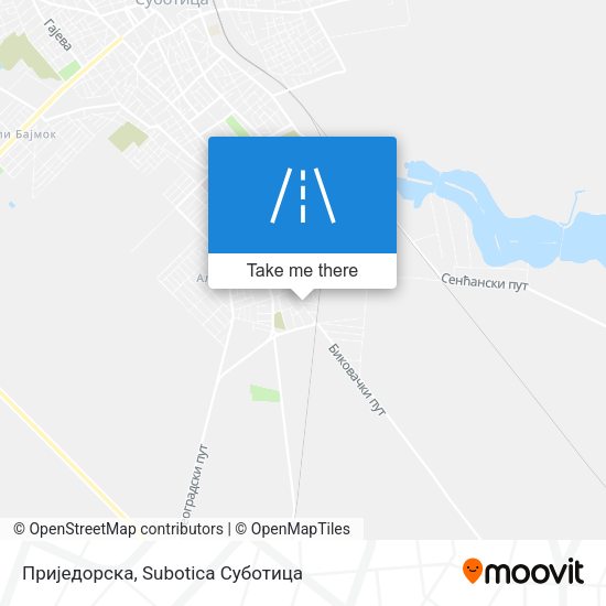 Приједорска map
