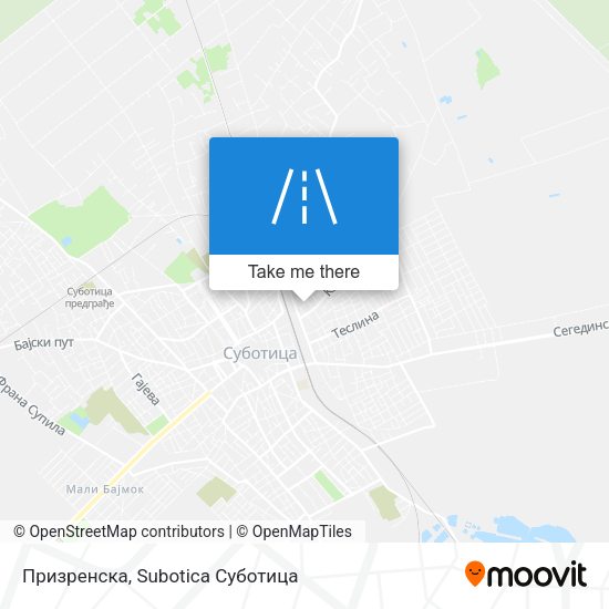 Призренска map