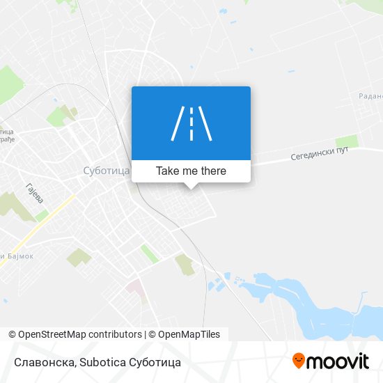 Славонска map