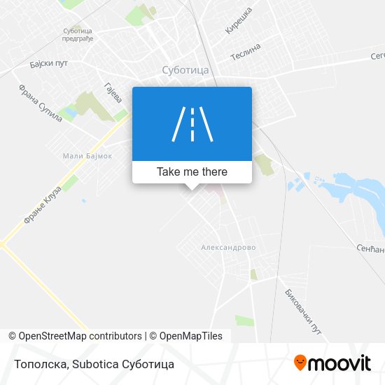 Тополска map