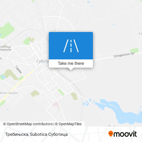 Требињска map