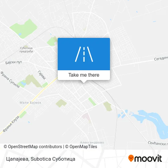Цапајева map