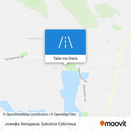 Јожефа Хегедиша map