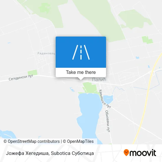 Јожефа Хегедиша map