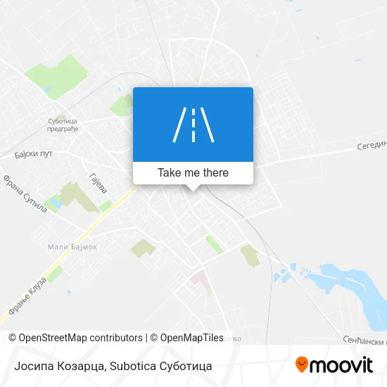Јосипа Козарца map