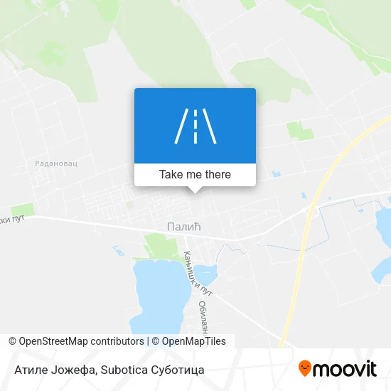 Атиле Јожефа map