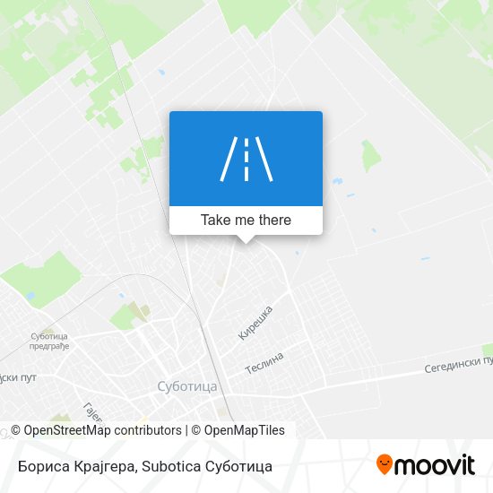 Бориса Крајгера map