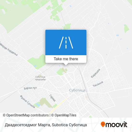 Двадесетседмог Марта map