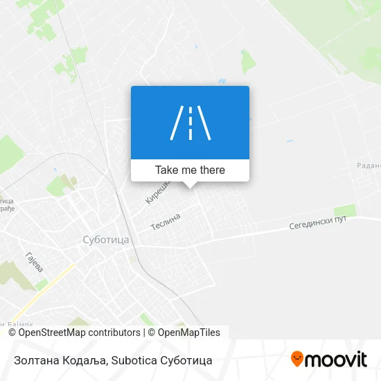 Золтана Кодаља map