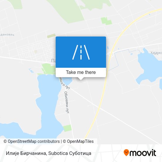 Илије Бирчанина map