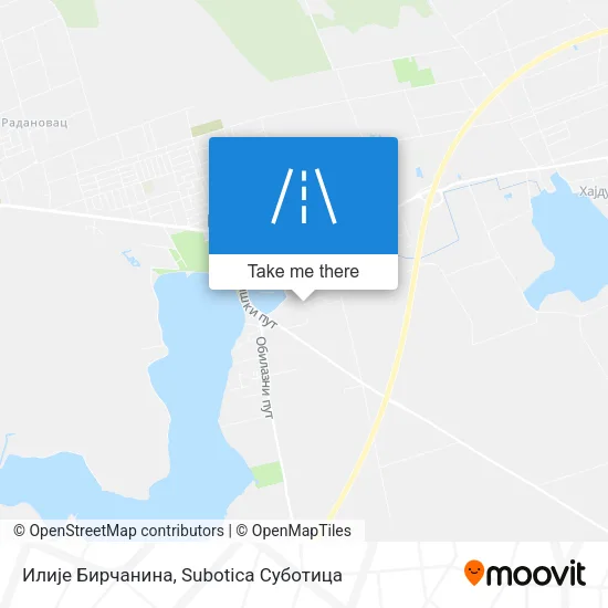 Илије Бирчанина map