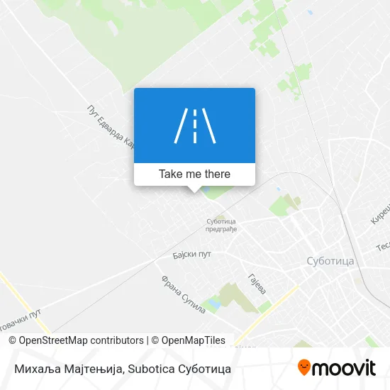 Михаља Мајтењија map