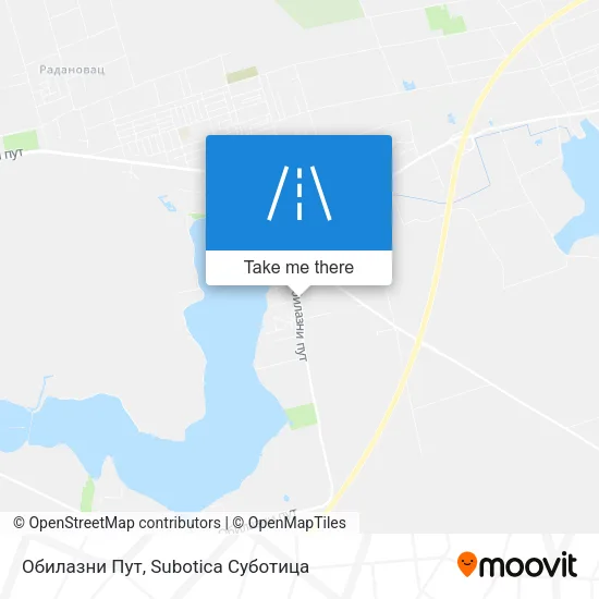 Обилазни Пут map