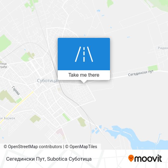 Сегедински Пут map