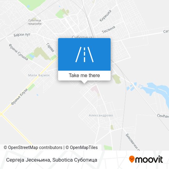 Сергеја Јесењина map