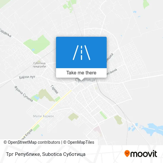 Трг Републике map