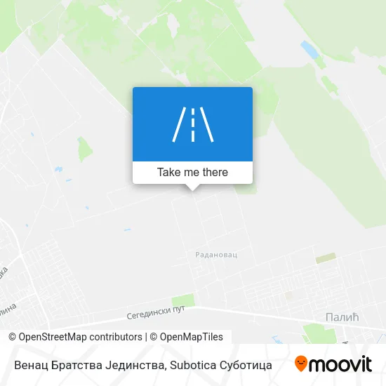 Венац Братства Јединства map