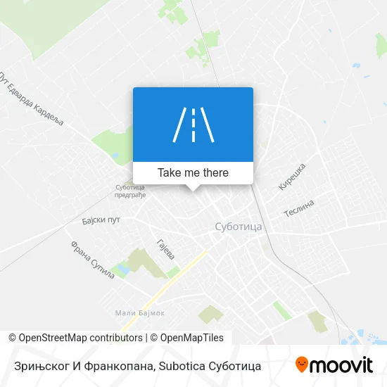 Зрињског И Франкопана map