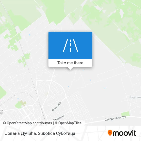 Јована Дучића map