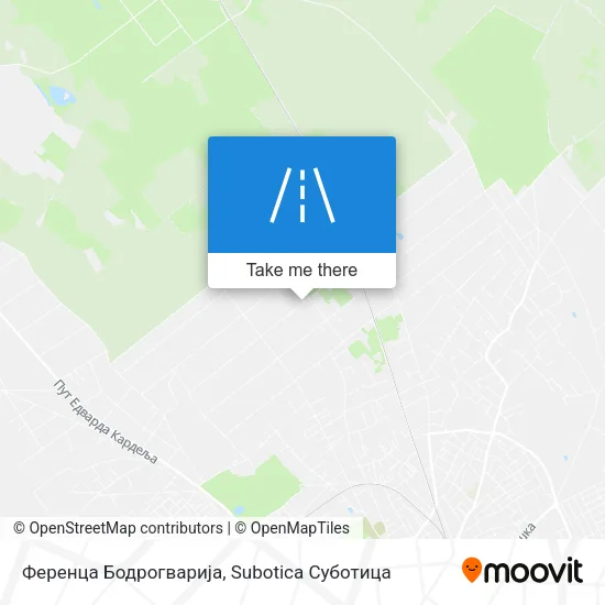 Ференца Бодрогварија map