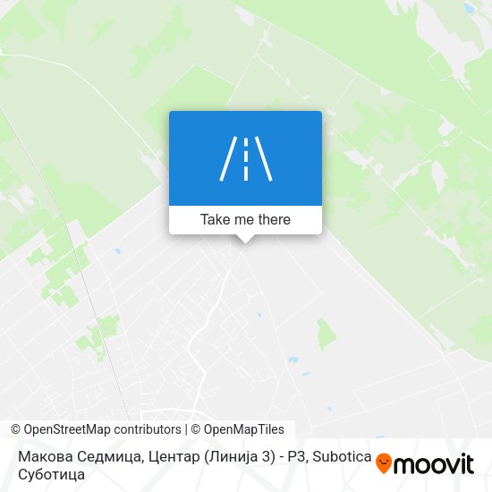 Макова Седмица, Центар (Линија 3) - Р3 map