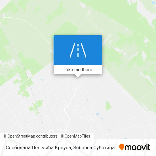 Слободана Пенезића Крцуна map