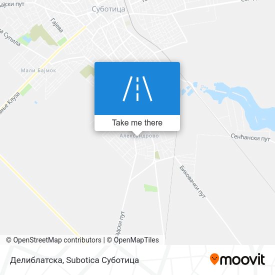 Делиблатска map
