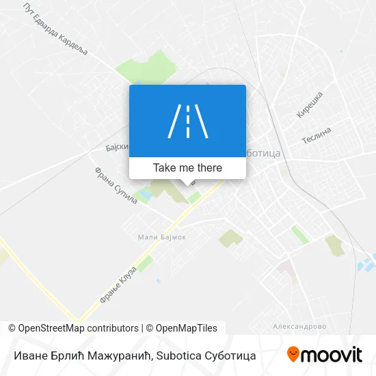 Иване Брлић Мажуранић map