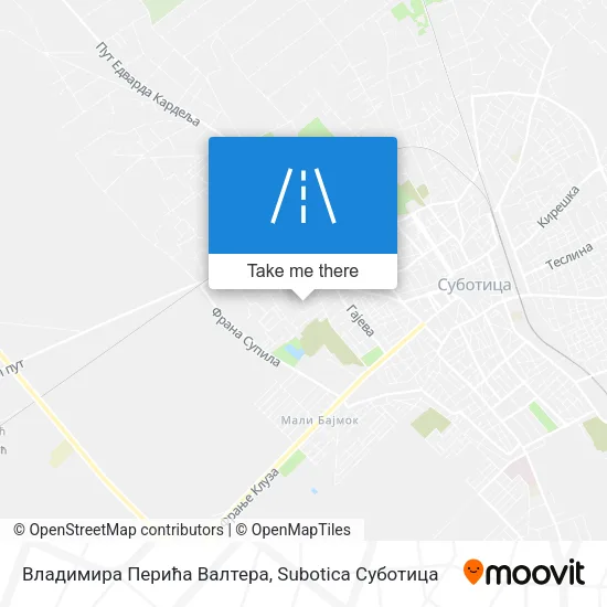 Владимира Перића Валтера map
