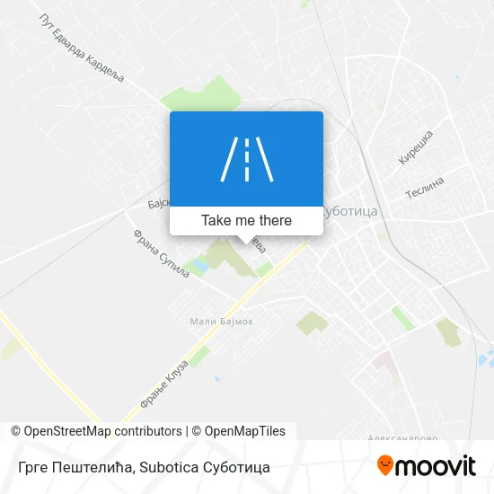 Грге Пештелића map