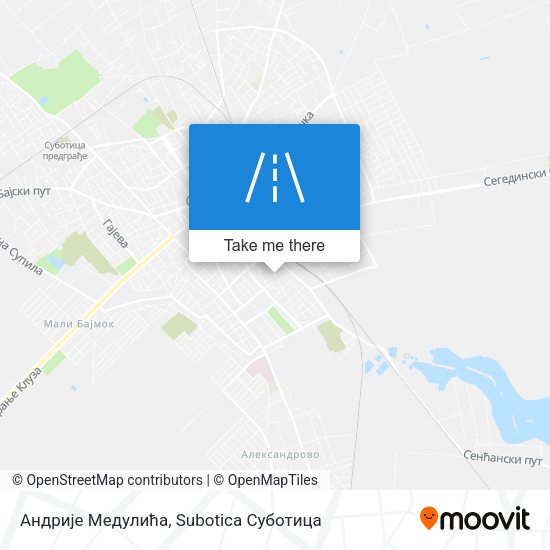 Андрије Медулића map