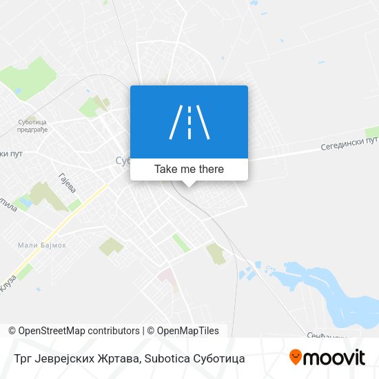 Трг Јеврејских Жртава map