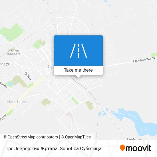 Трг Јеврејских Жртава map
