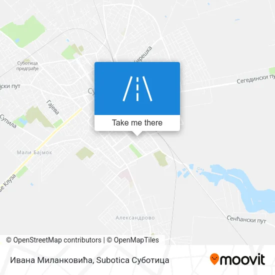 Ивана Миланковића map