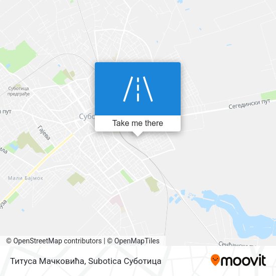 Титуса Мачковића map