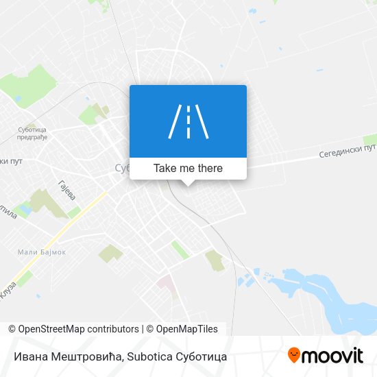 Ивана Мештровића map